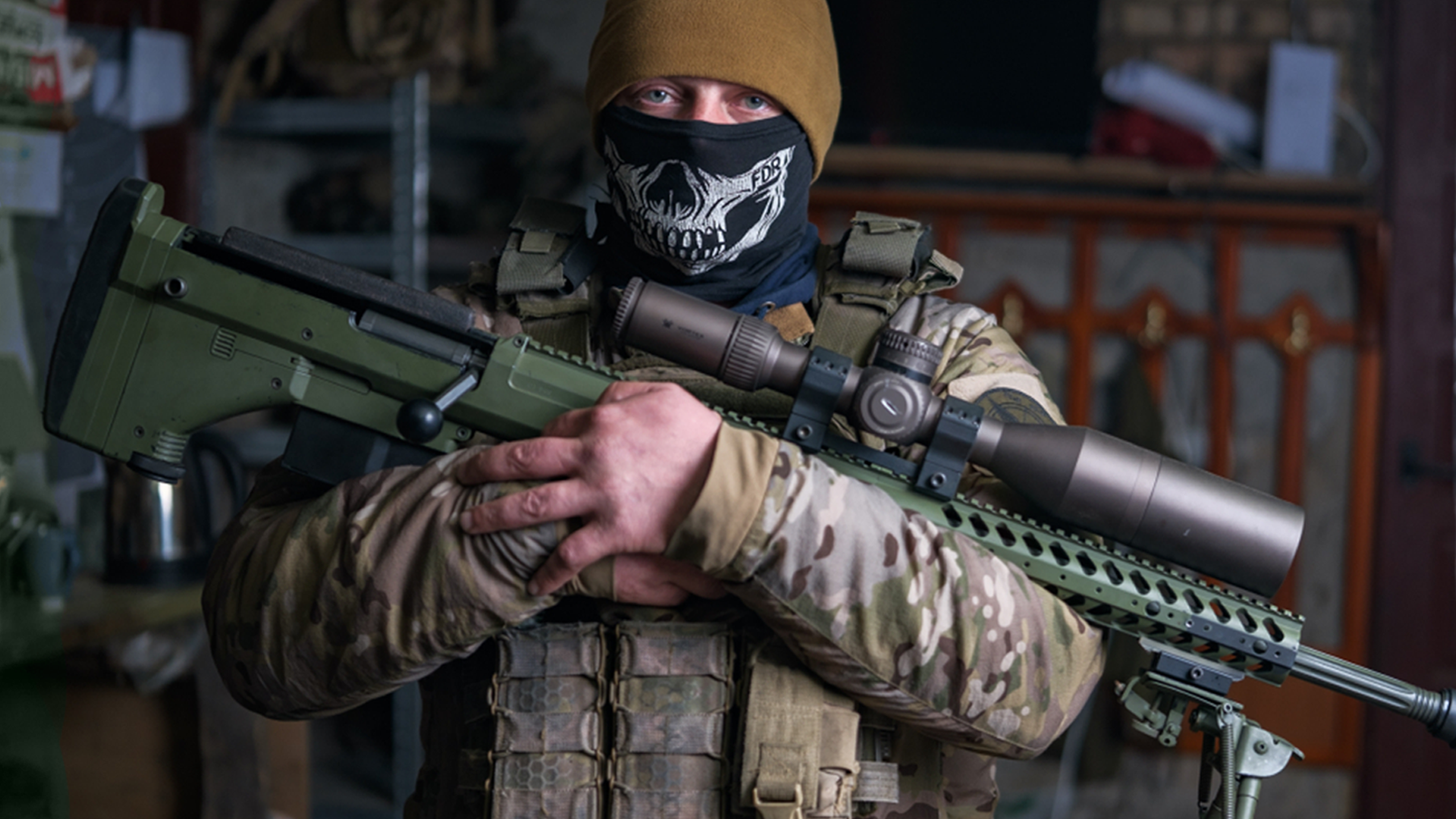 SRS testimonial visual from a Ukrainian combat sniper