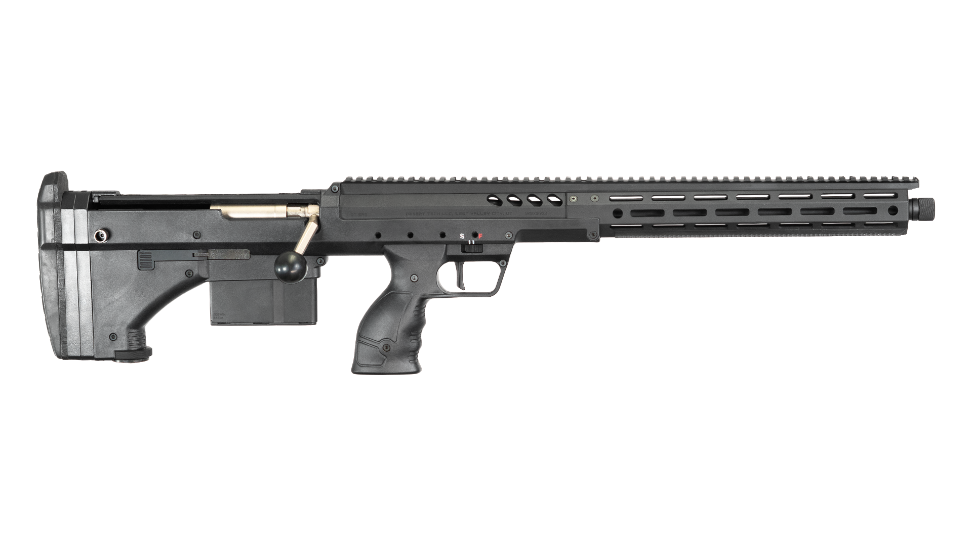 SRSM2 Rifle, Standard 308Win 22" 6rd Black/Black