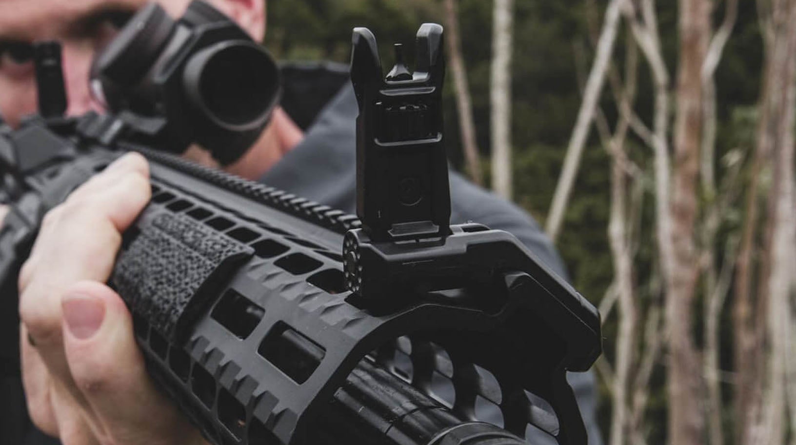 MBUS Pro Offset Sight Front.