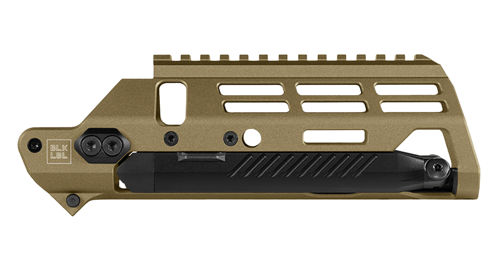 BLK LBL ALX Handguard Bipod 16" FDE