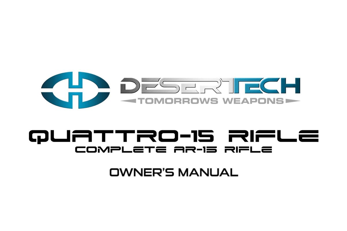 Cover of the Quattro-15 rifle owner's manual