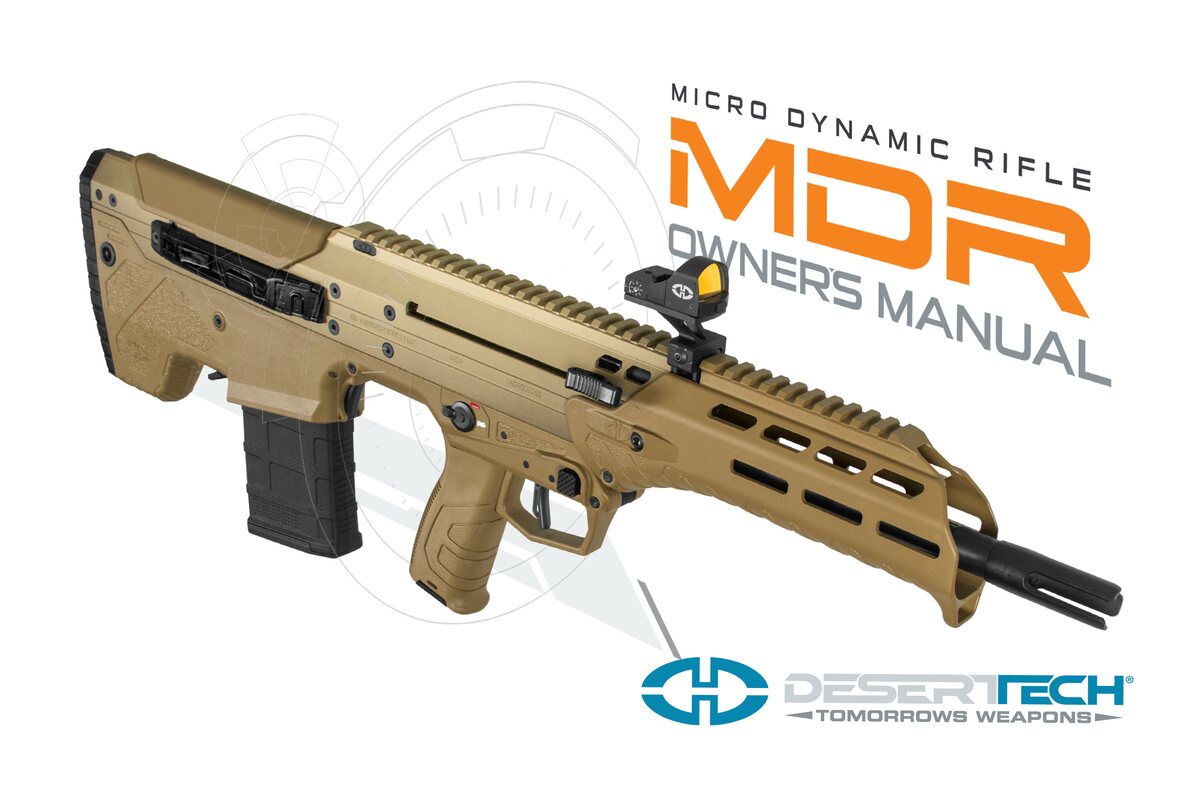 Cover of the MDR owner's manual