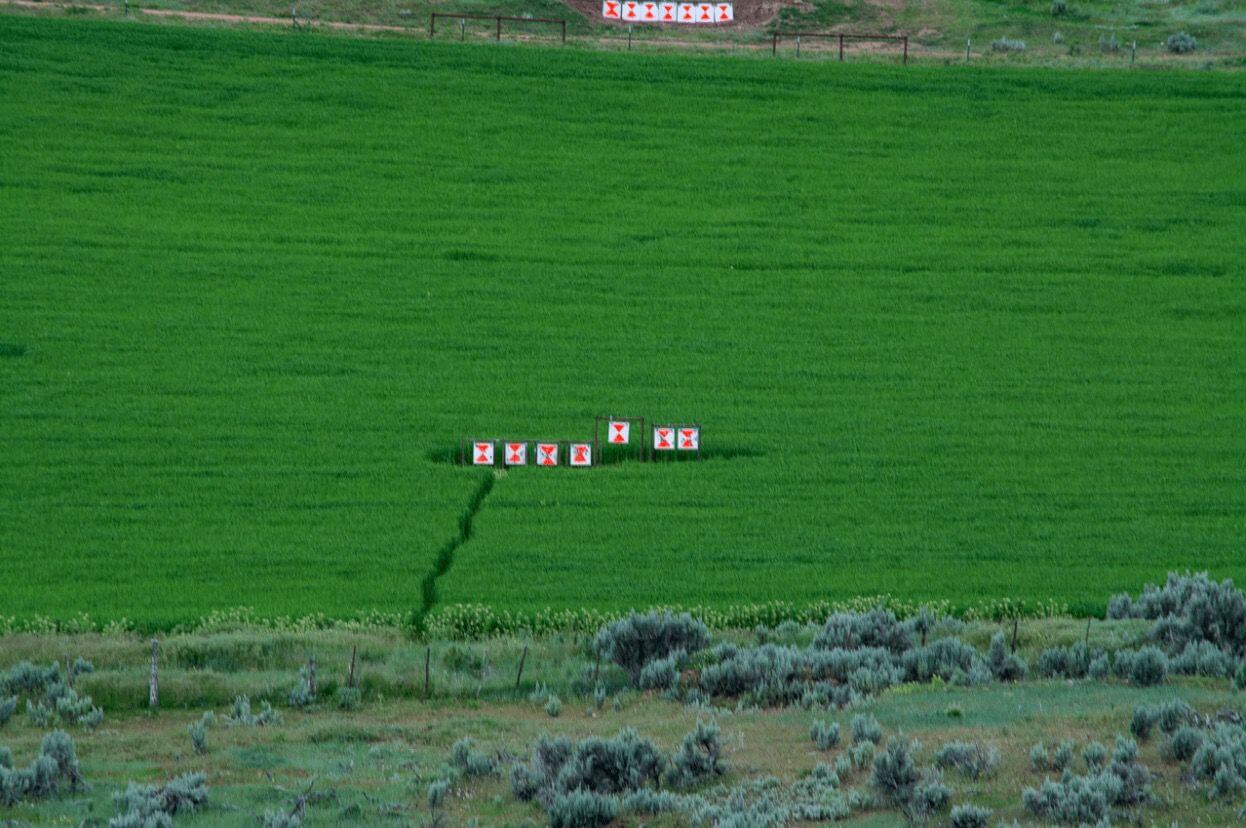 far targets in a grass range