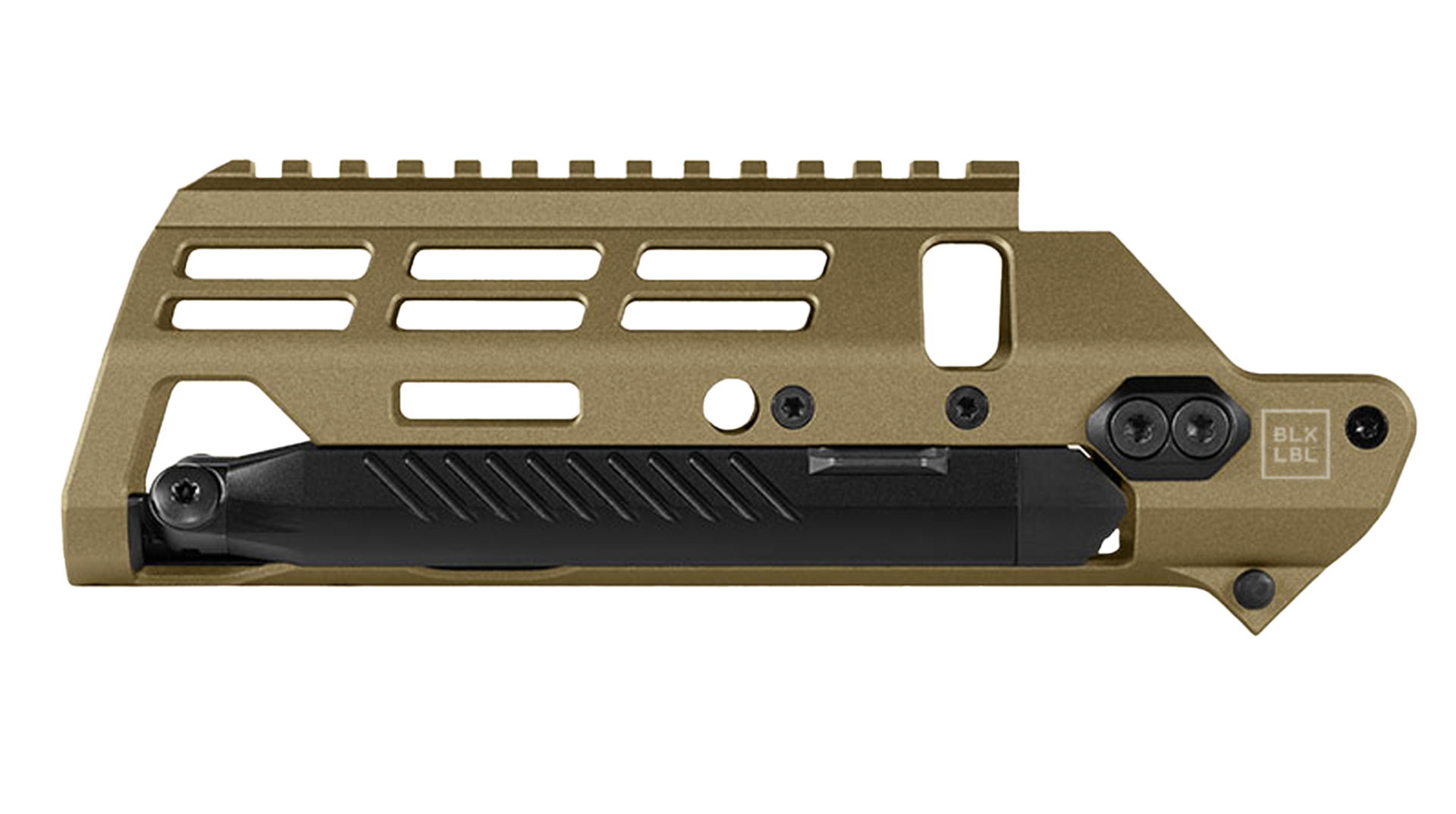 BLK LBL ALX Handguard Bipod 16" FDE